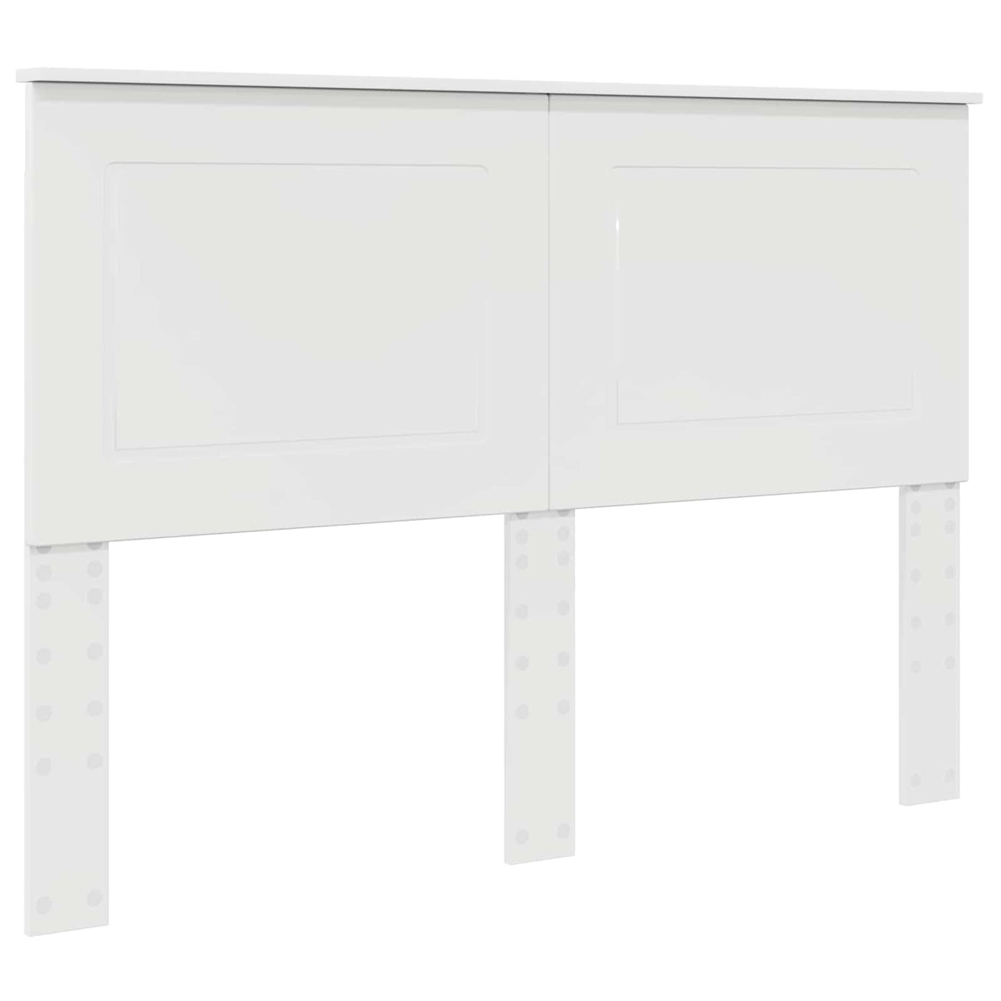 vidaXL Kopfteil Glänzend Weiß 160 cm Holzwerkstoff