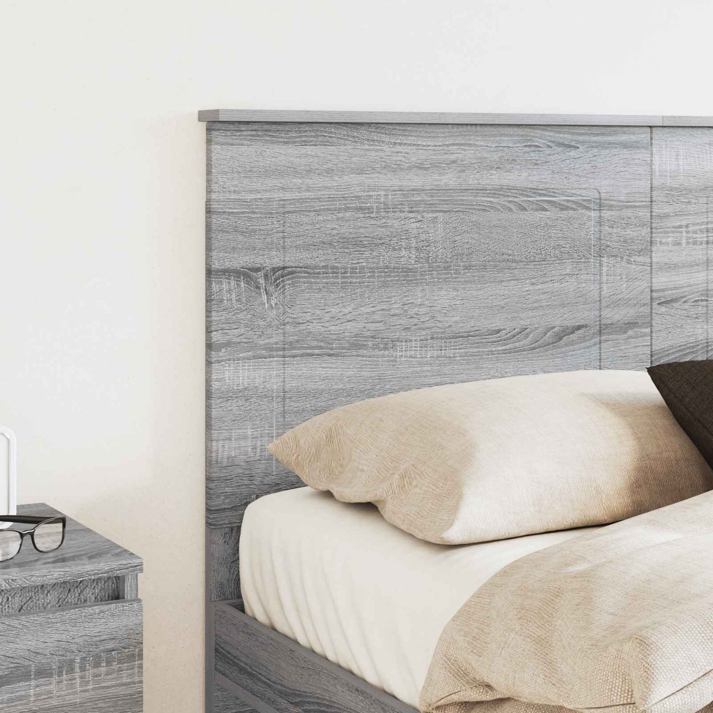 vidaXL Kopfteil Graues Sonoma 160 cm Holzwerkstoff