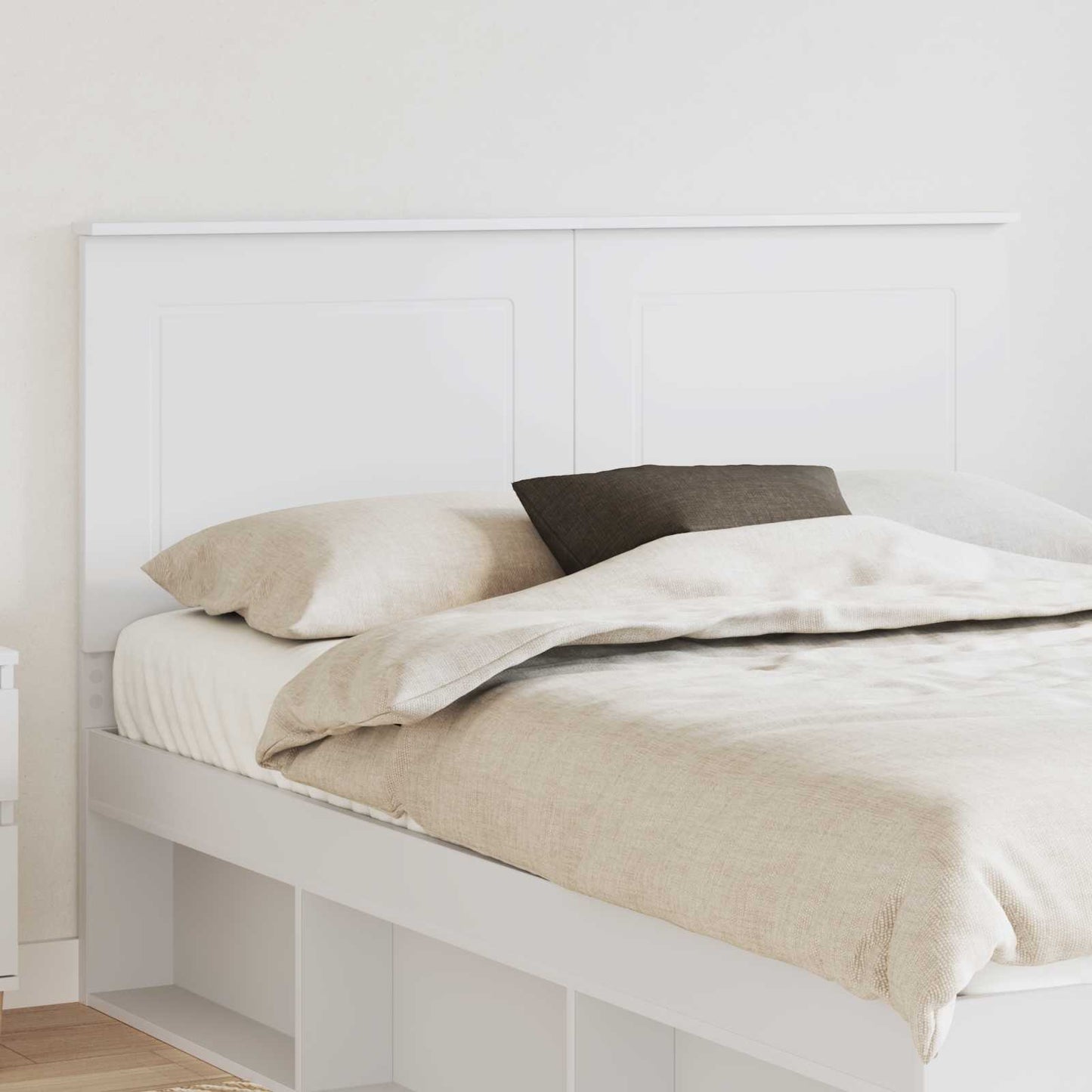 vidaXL Kopfteil Weiß 150 cm Holzwerkstoff