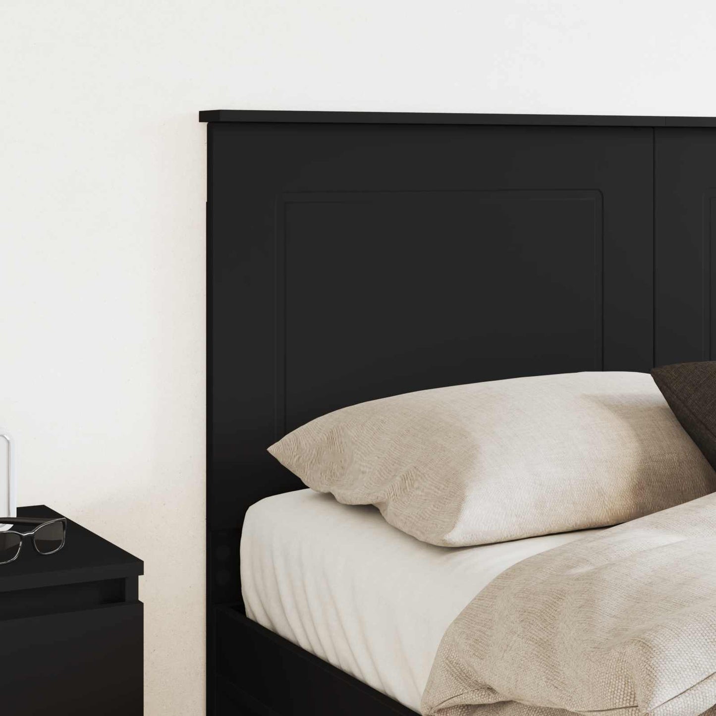 vidaXL Kopfteil Schwarz Eichen-Optik 150 cm Holzwerkstoff