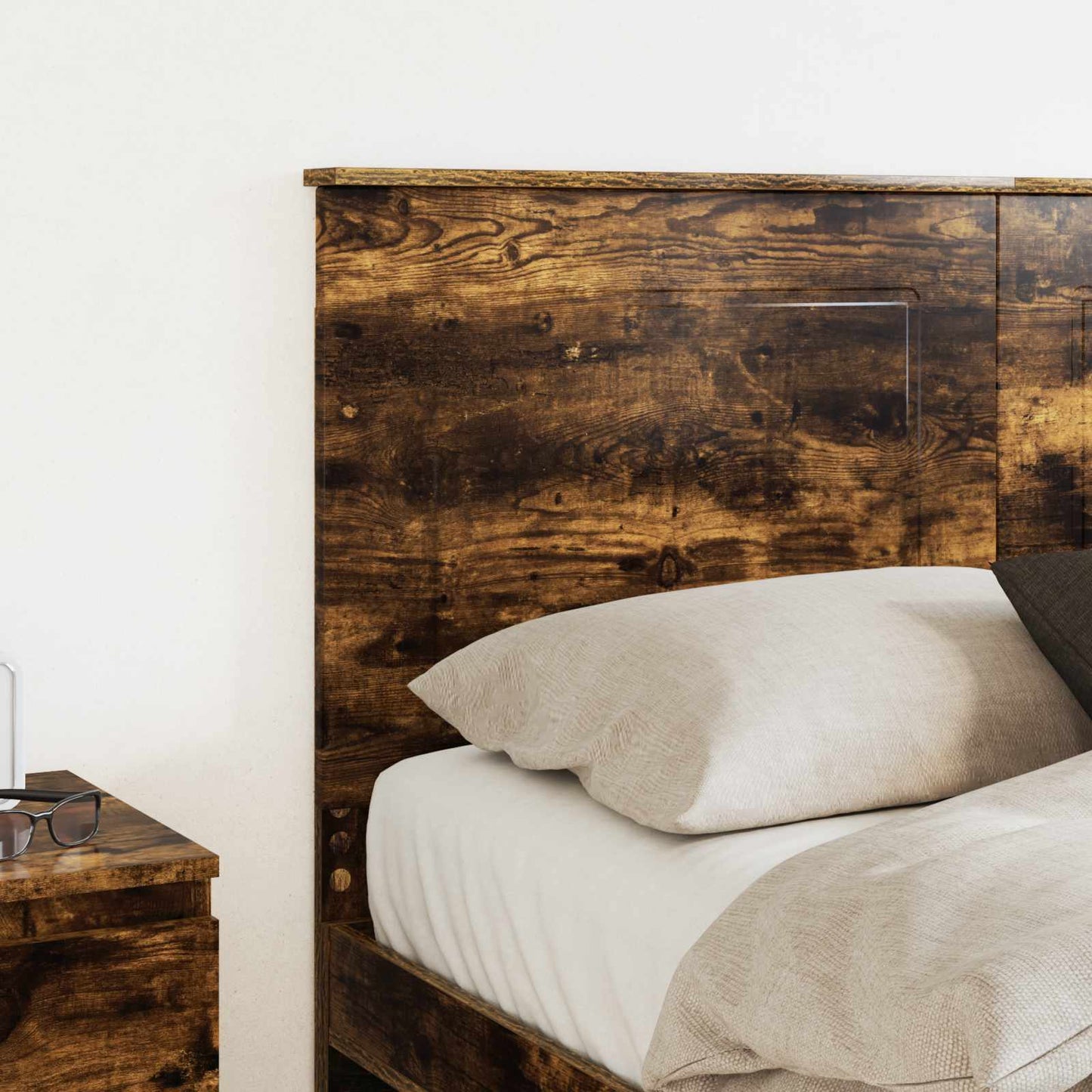 vidaXL Kopfteil Geräucherte Eiche 140 cm Holzwerkstoff