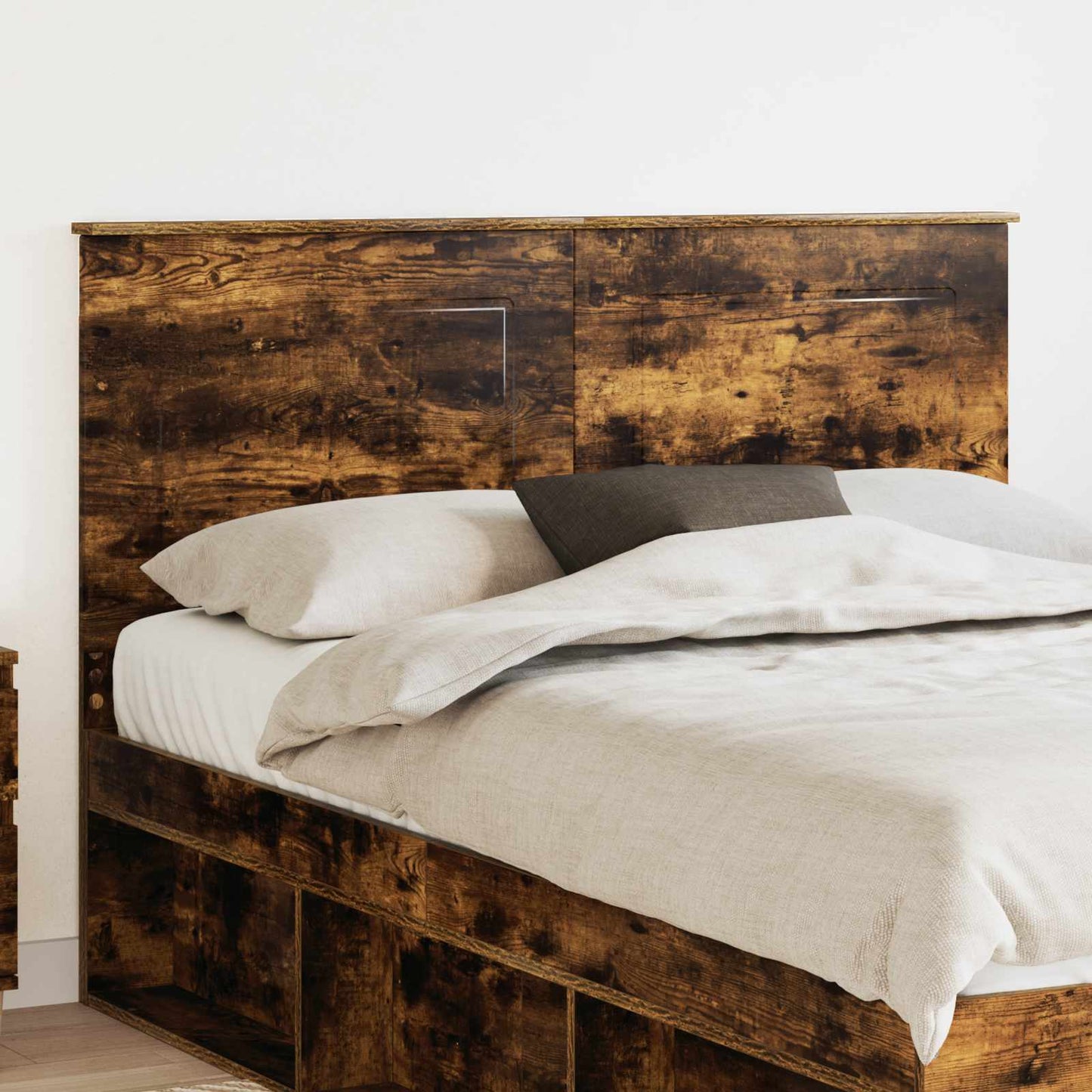 vidaXL Kopfteil Geräucherte Eiche 140 cm Holzwerkstoff