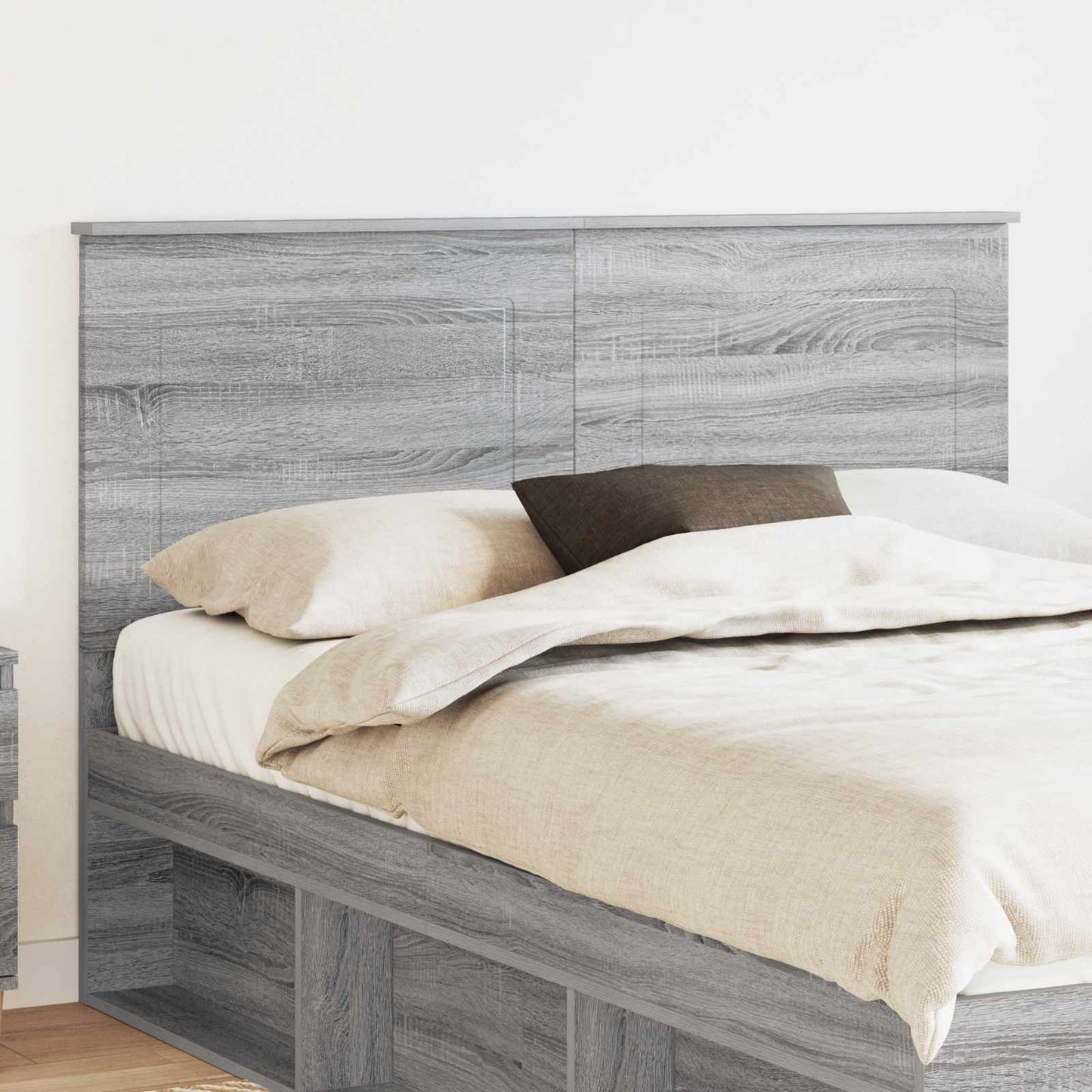vidaXL Tête de lit Sonoma gris 140 cm Bois d'ingénierie