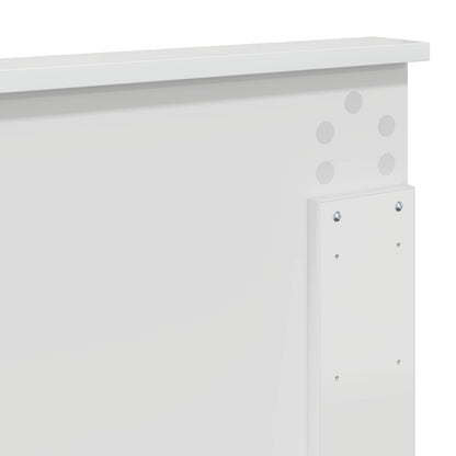 Kopfteil Glänzend Weiß Holzwerkstoff