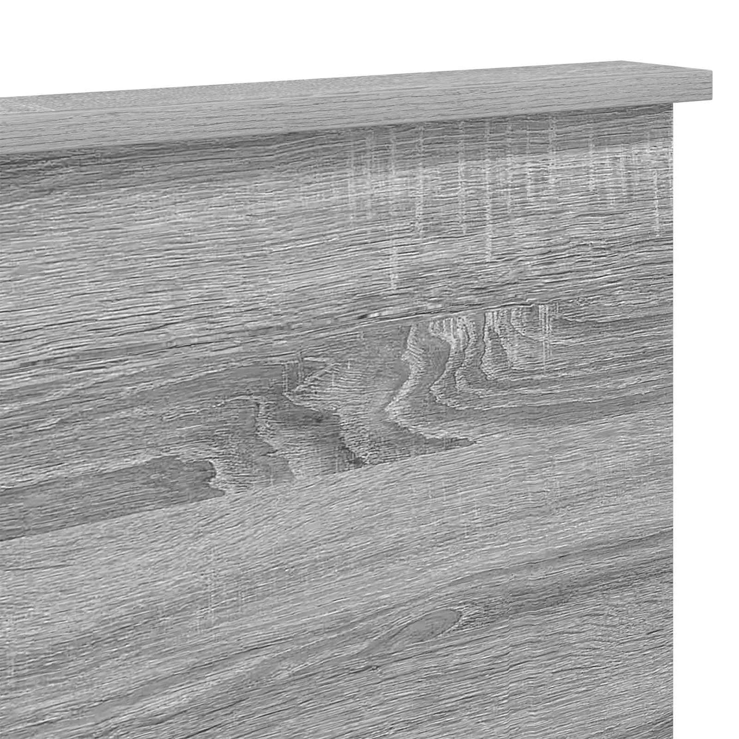 vidaXL Kopfteil Graues Sonoma 135 cm Holzwerkstoff