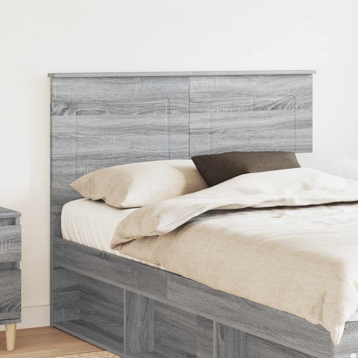 vidaXL Kopfteil Graues Sonoma 135 cm Holzwerkstoff