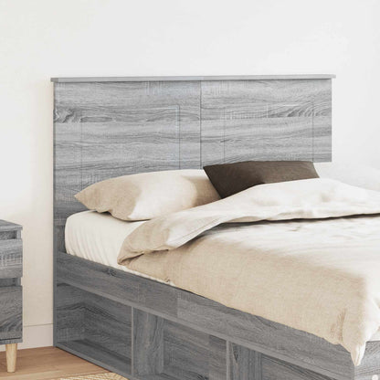 vidaXL Kopfteil Graues Sonoma 135 cm Holzwerkstoff