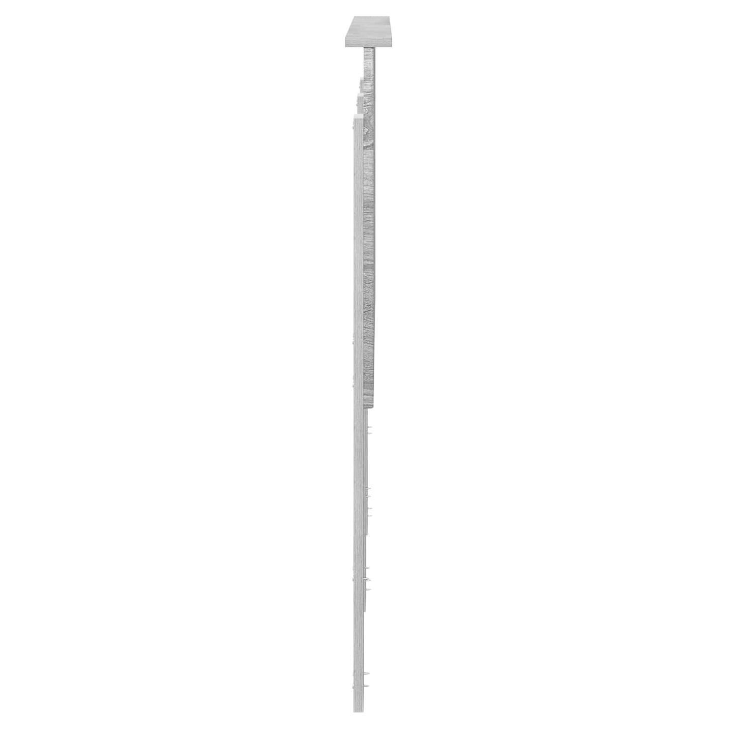 vidaXL Kopfteil Graues Sonoma 135 cm Holzwerkstoff