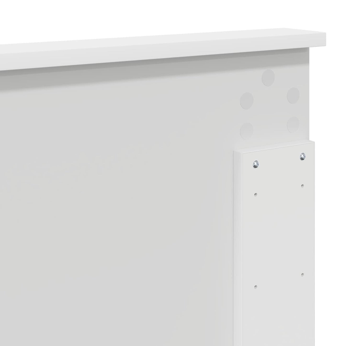 Kopfteil Weiß Holzwerkstoff