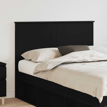 vidaXL Tête de lit Chêne noir 120 cm Bois d'ingénierie