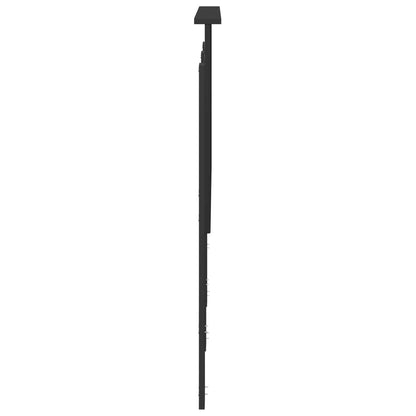 vidaXL Tête de lit Chêne noir 120 cm Bois d'ingénierie