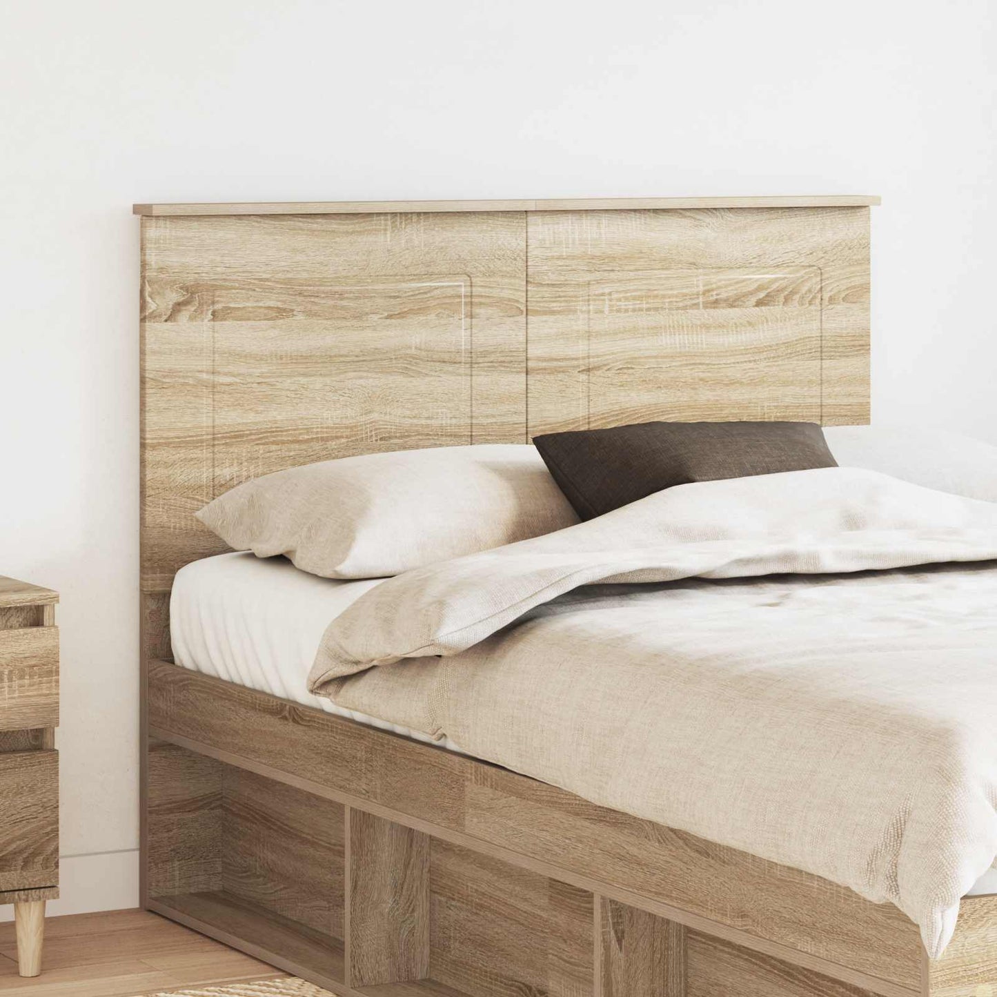 vidaXL Kopfteil Sonoma-Eiche 120 cm Holzwerkstoff