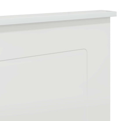 vidaXL Kopfteil Glänzend Weiß 120 cm Holzwerkstoff