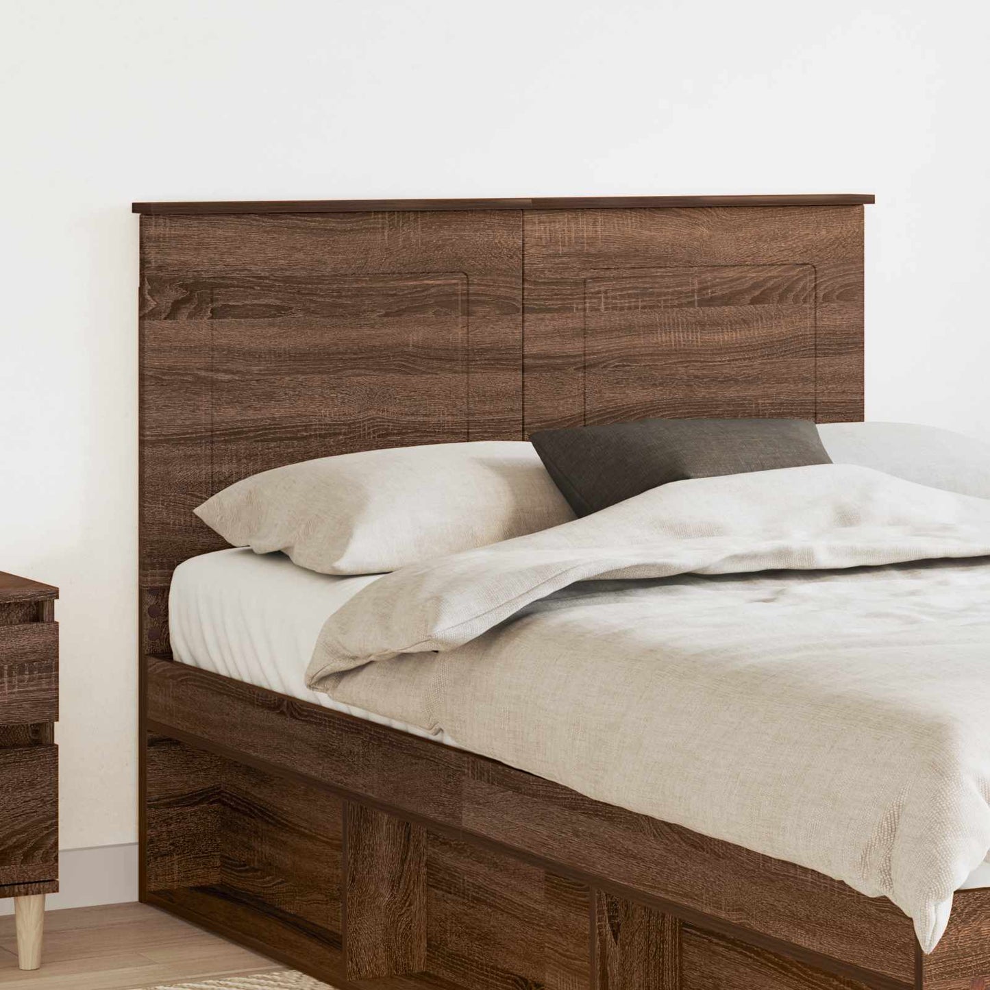 vidaXL Kopfteil Braun Eichen-Optik 120 cm Holzwerkstoff