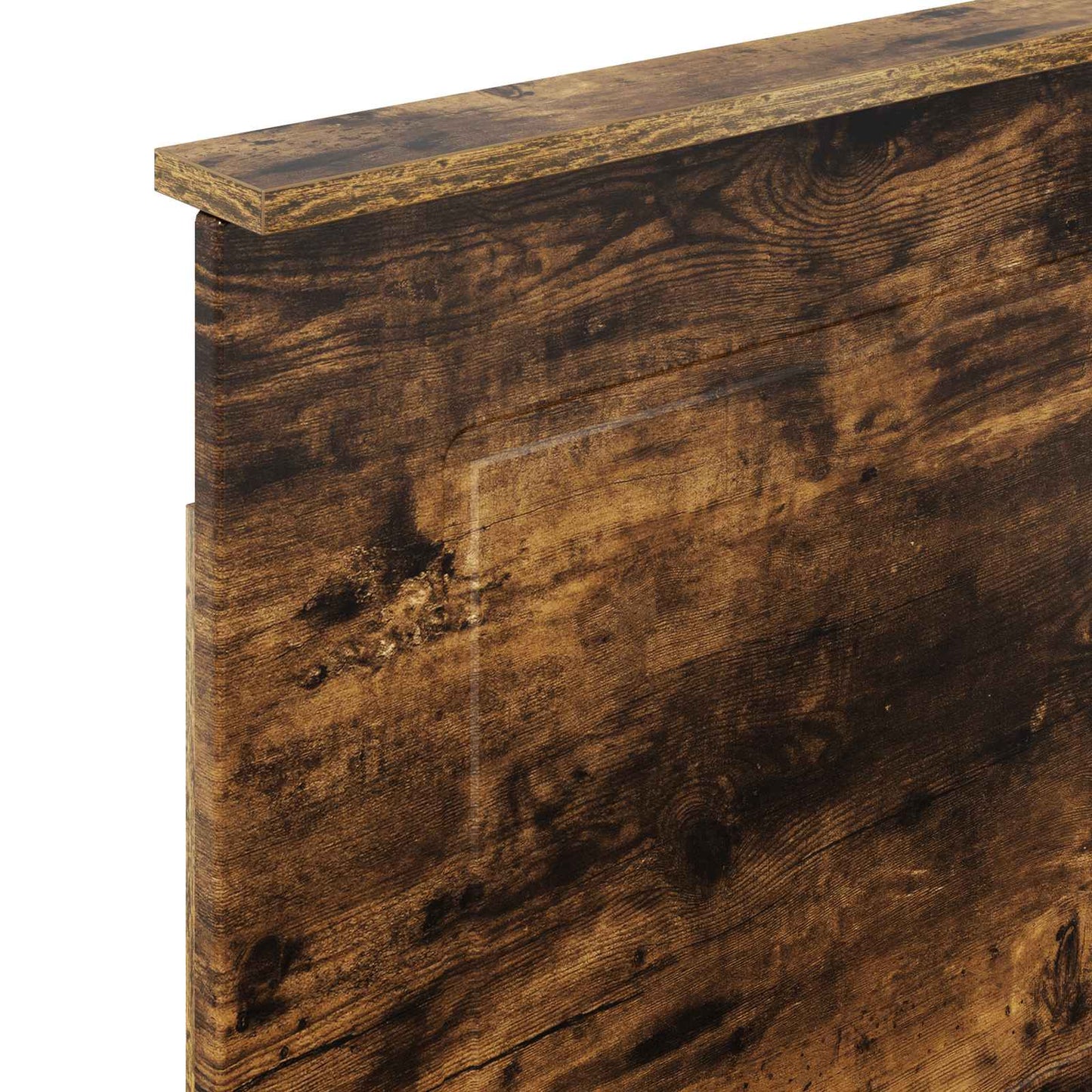 Kopfteil Geräucherte Eiche Holzwerkstoff