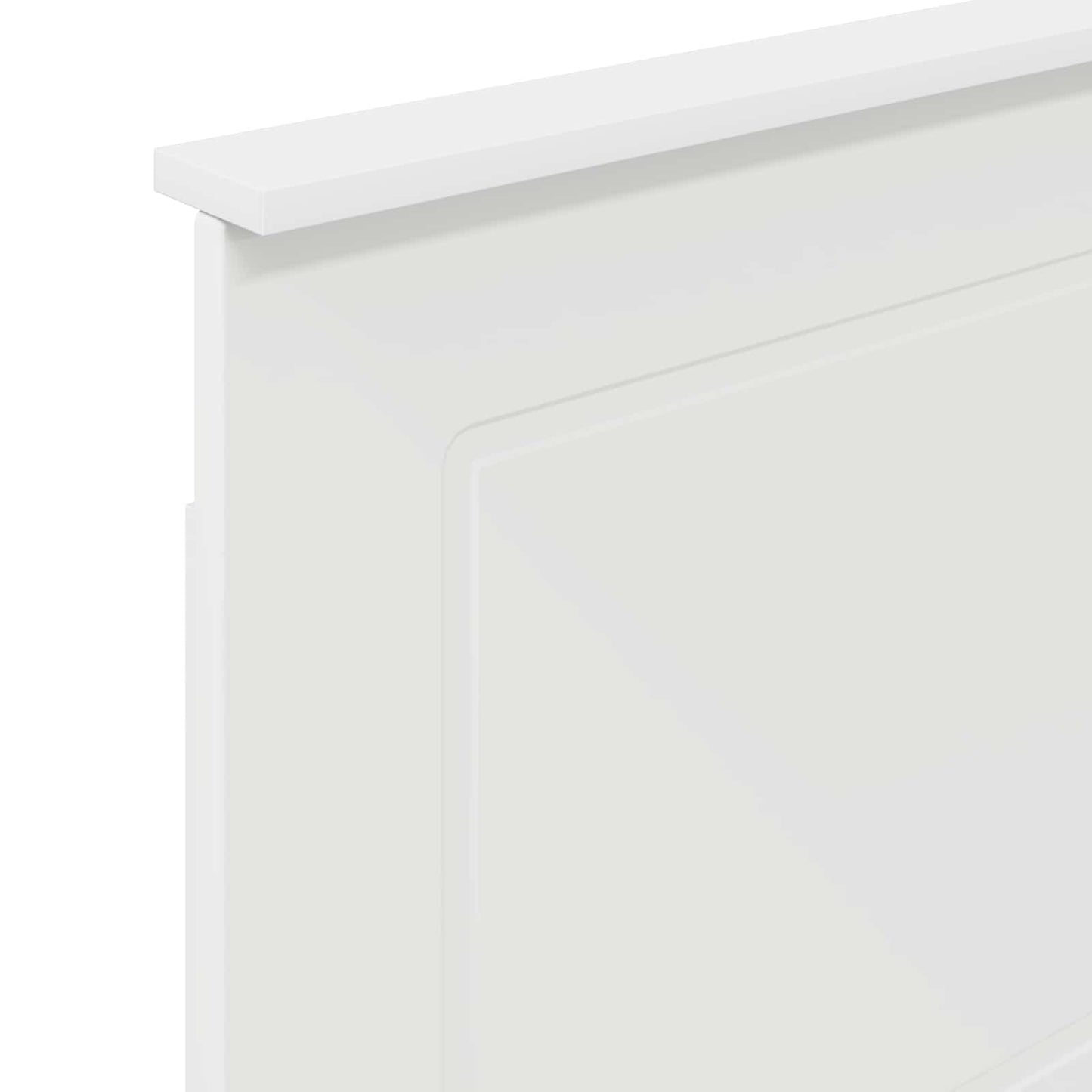 Kopfteil Weiß Holzwerkstoff