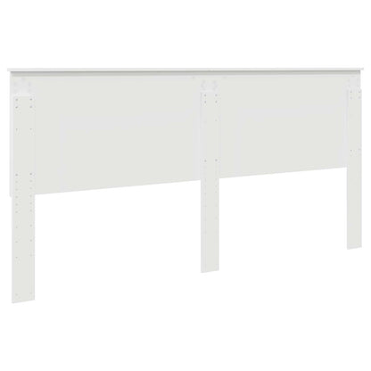 Kopfteil mit Kopfteil Weiß 200 cm Holzwerkstoff