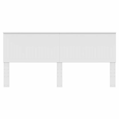 Kopfteil mit Kopfteil Weiß 200 cm Holzwerkstoff