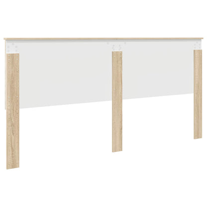 vidaXL Kopfteil mit Kopfteil Sonoma-Eiche 200 cm Holzwerkstoff