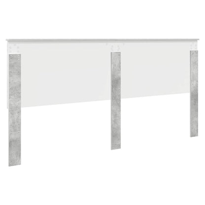 vidaXL Kopfteil mit Kopfteil Beton Grau 200 cm Holzwerkstoff