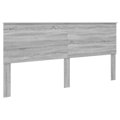 vidaXL Kopfteil mit Kopfteil Graues Sonoma 200 cm Holzwerkstoff