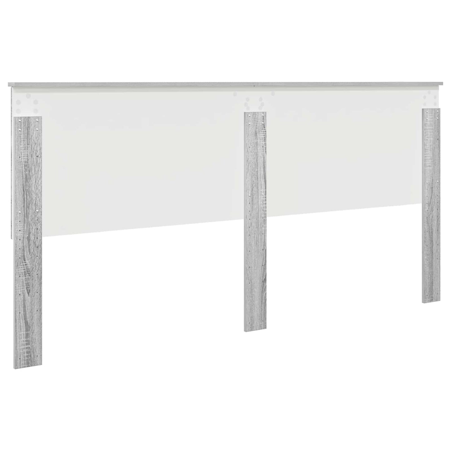 vidaXL Kopfteil mit Kopfteil Graues Sonoma 200 cm Holzwerkstoff