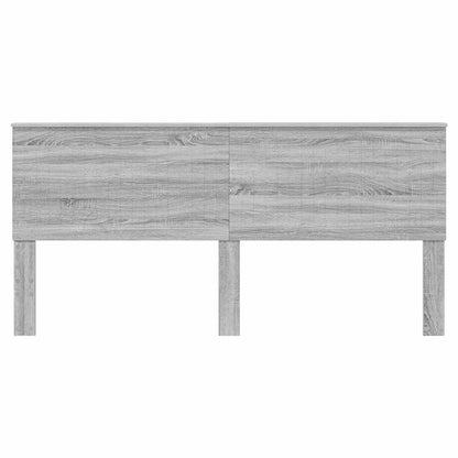 vidaXL Kopfteil mit Kopfteil Graues Sonoma 200 cm Holzwerkstoff