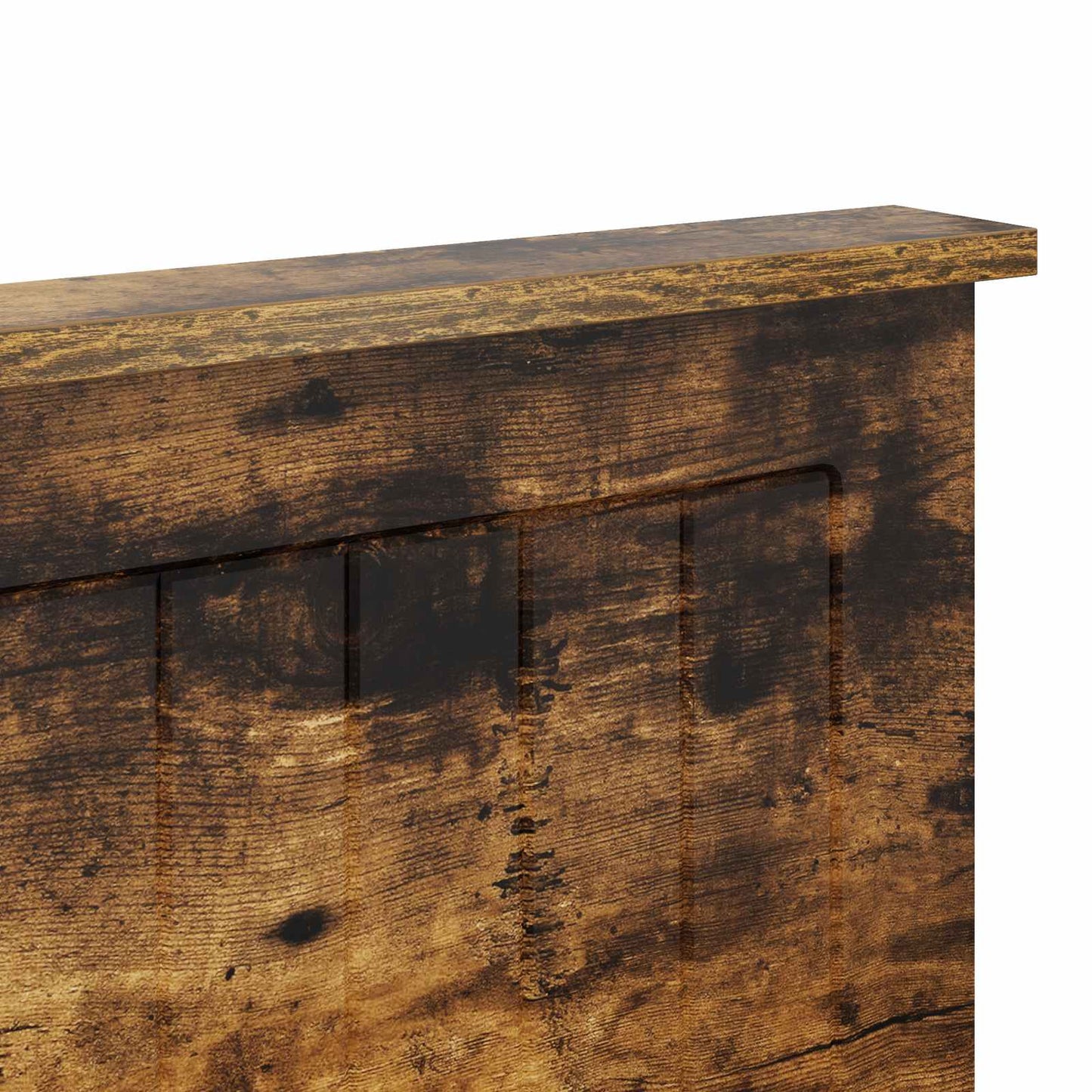 Kopfteil mit Kopfteil Geräucherte Eiche 180 cm Holzwerkstoff