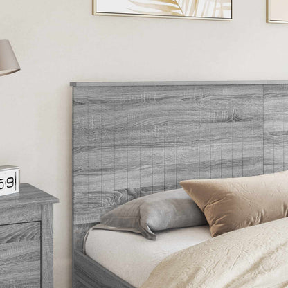 vidaXL Kopfteil mit Kopfteil Graues Sonoma 180 cm Holzwerkstoff