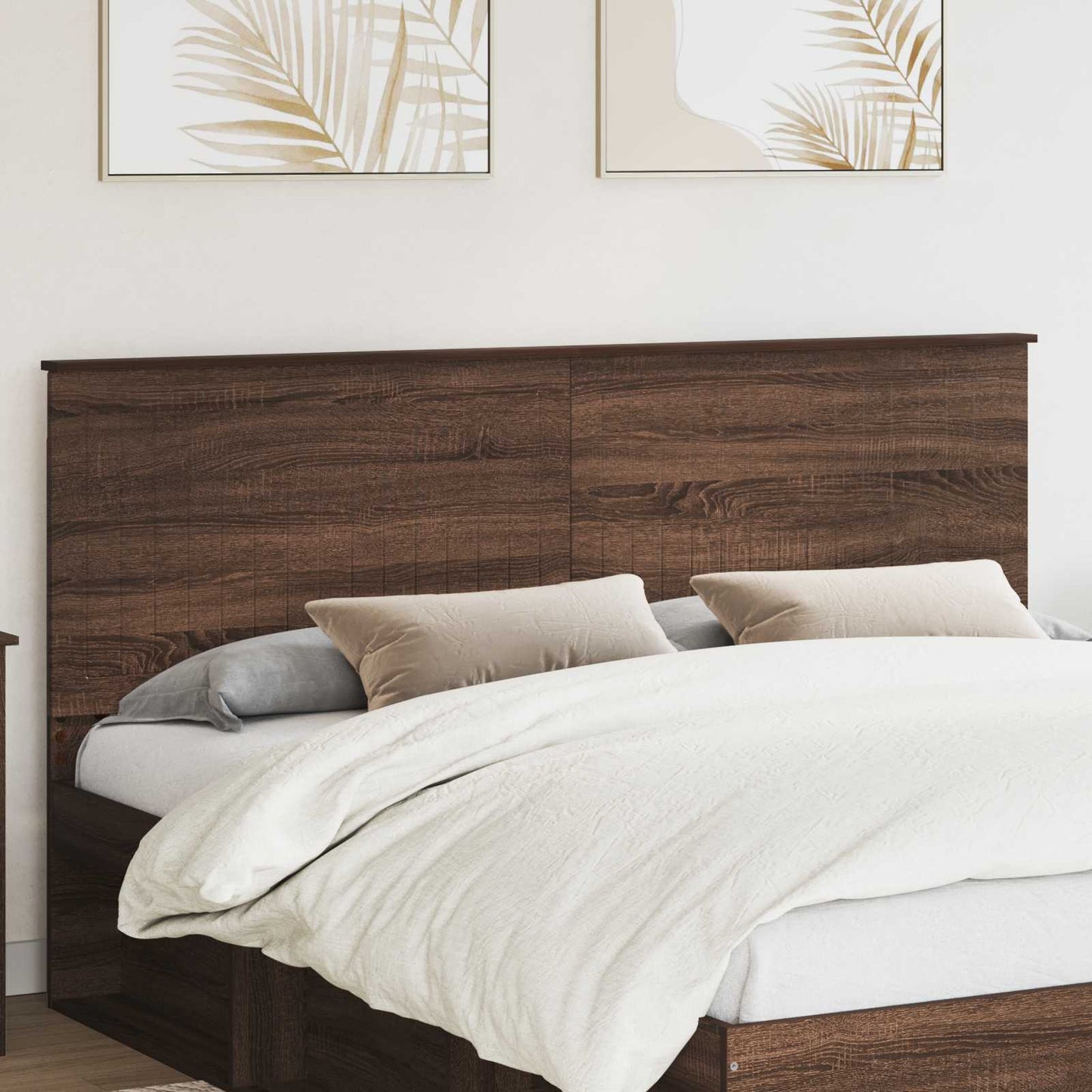 vidaXL Kopfteil mit Kopfteil Braun Eichen-Optik 180 cm Holzwerkstoff