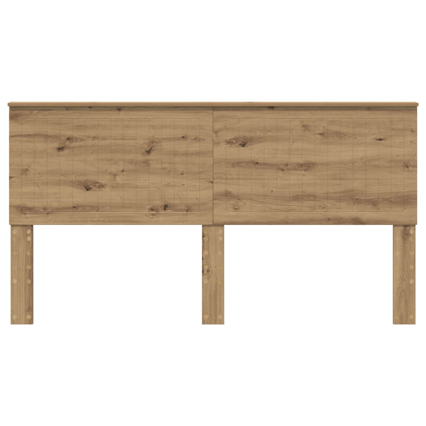 vidaXL Kopfteil mit Kopfteil Artisan-Eiche 180 cm Holzwerkstoff