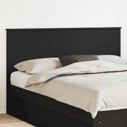 vidaXL Kopfteil mit Kopfteil Schwarz Eichen-Optik 160 cm Holzwerkstoff