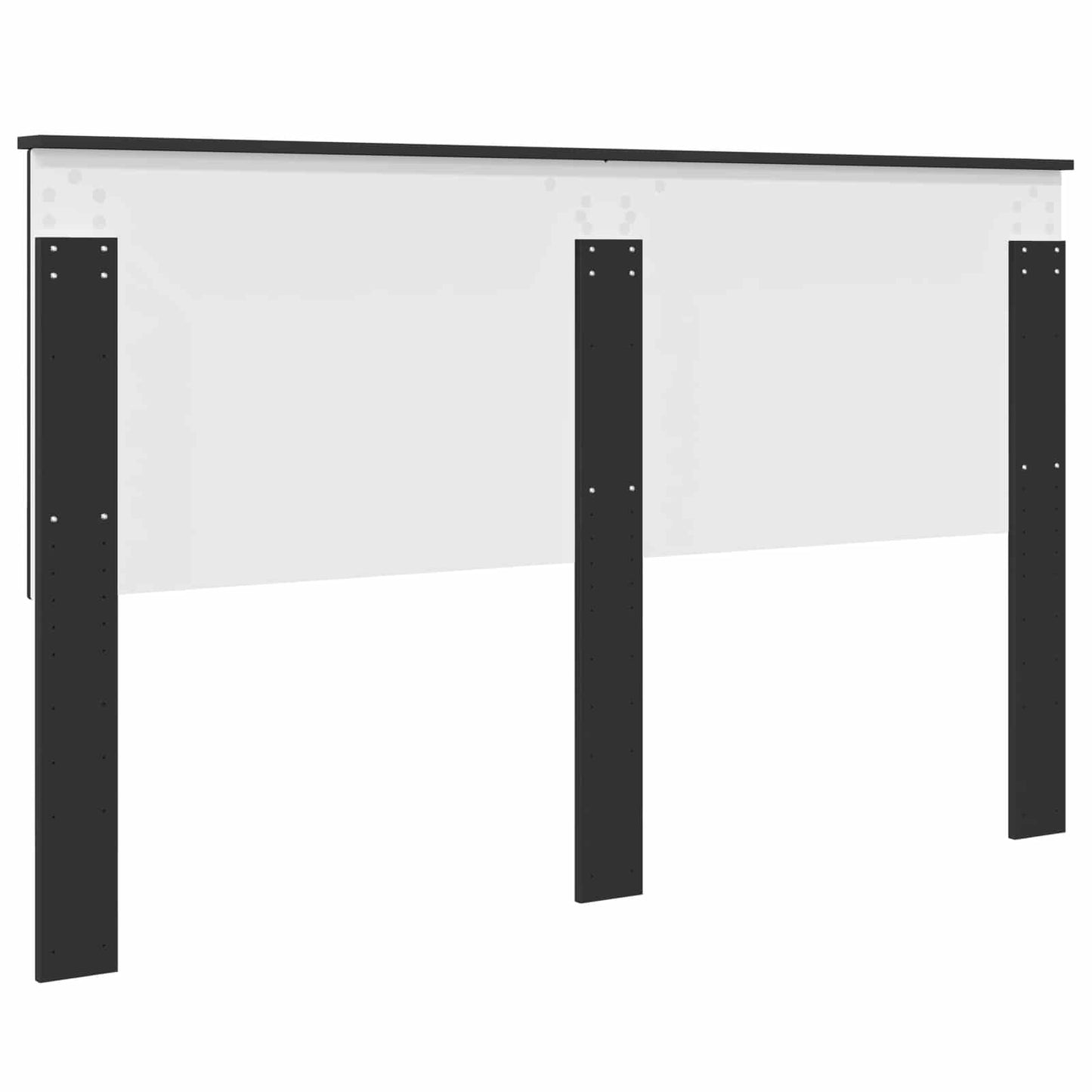 vidaXL Kopfteil mit Kopfteil Schwarz Eichen-Optik 160 cm Holzwerkstoff
