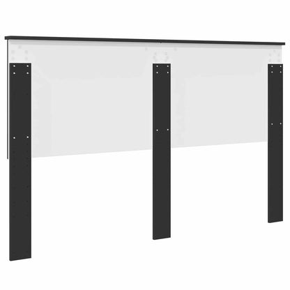 vidaXL Kopfteil mit Kopfteil Schwarz Eichen-Optik 160 cm Holzwerkstoff