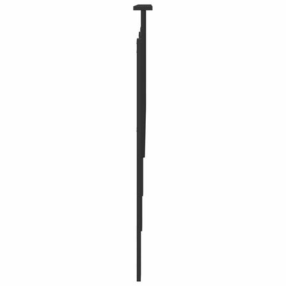 vidaXL Kopfteil mit Kopfteil Schwarz Eichen-Optik 160 cm Holzwerkstoff