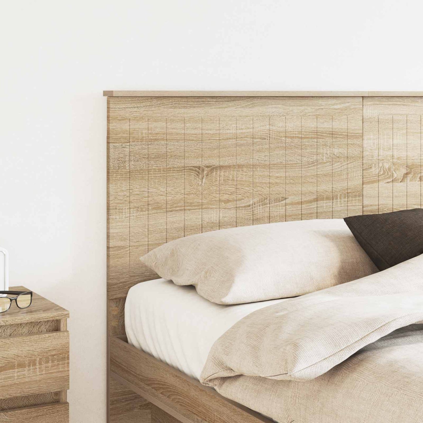 vidaXL Tête de lit avec tête de lit chêne Sonoma 160 cm en bois d'ingénierie