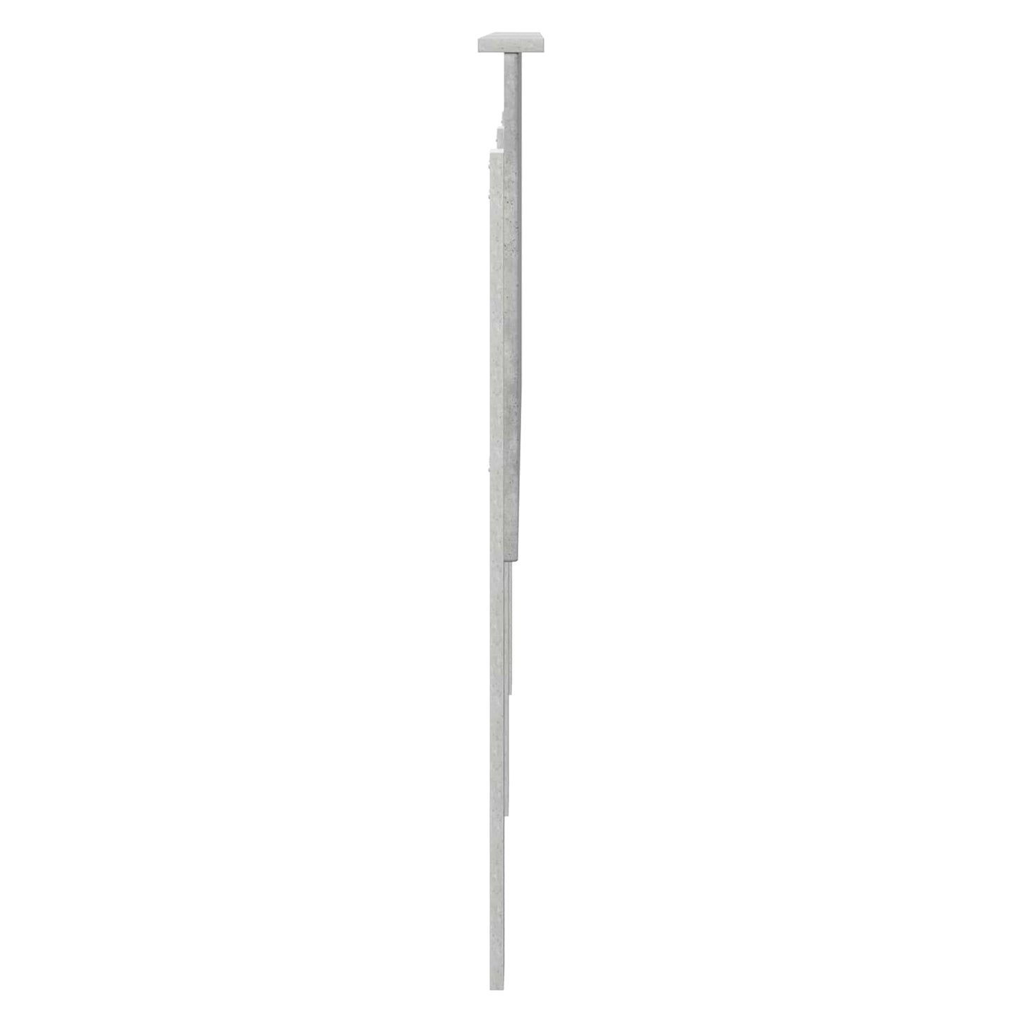 vidaXL Kopfteil mit Kopfteil Beton Grau 160 cm Holzwerkstoff