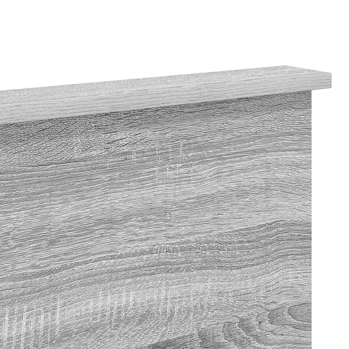 Kopfteil mit Kopfteil Graues Sonoma 160 cm Holzwerkstoff