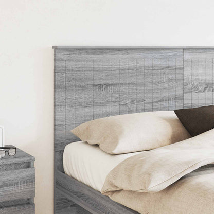 Kopfteil mit Kopfteil Graues Sonoma 160 cm Holzwerkstoff