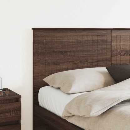 vidaXL Kopfteil mit Kopfteil Braun Eichen-Optik 160 cm Holzwerkstoff
