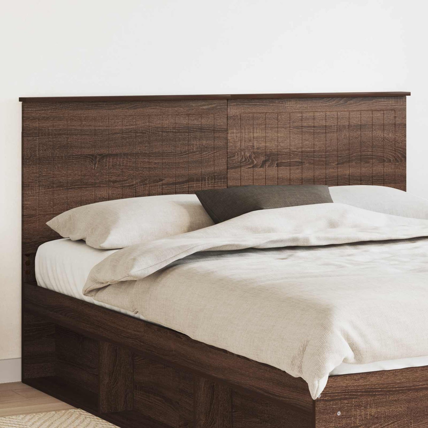 vidaXL Kopfteil mit Kopfteil Braun Eichen-Optik 160 cm Holzwerkstoff