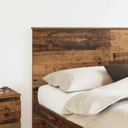 vidaXL Kopfteil mit Kopfteil Altholz 160 cm Holzwerkstoff