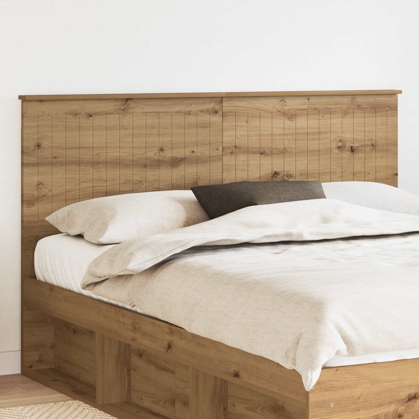 vidaXL Kopfteil mit Kopfteil Artisan-Eiche 160 cm Holzwerkstoff