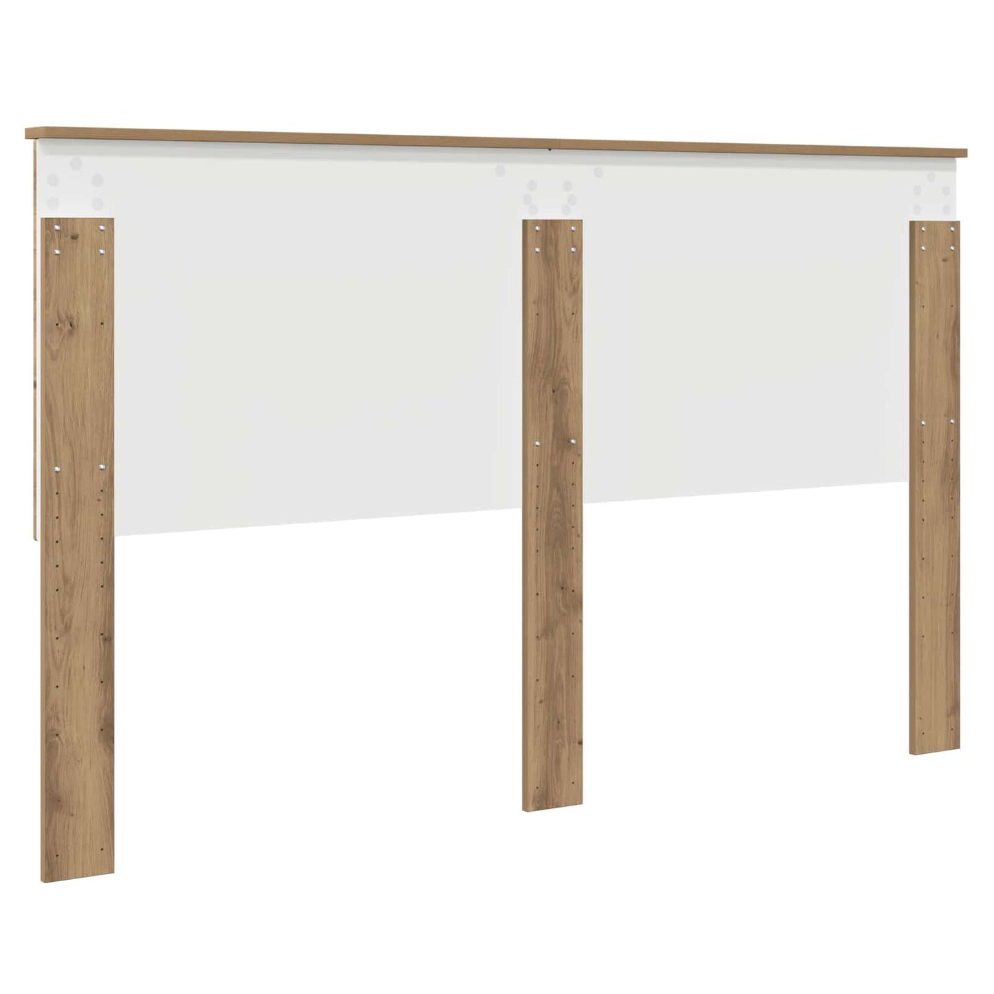 vidaXL Kopfteil mit Kopfteil Artisan-Eiche 160 cm Holzwerkstoff