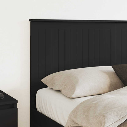 vidaXL Kopfteil mit Kopfteil Schwarz Eichen-Optik 150 cm Holzwerkstoff