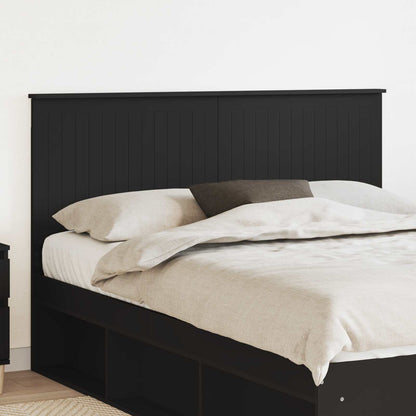 vidaXL Kopfteil mit Kopfteil Schwarz Eichen-Optik 150 cm Holzwerkstoff