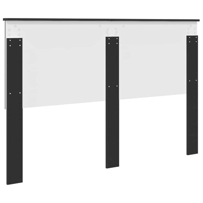 vidaXL Kopfteil mit Kopfteil Schwarz Eichen-Optik 150 cm Holzwerkstoff