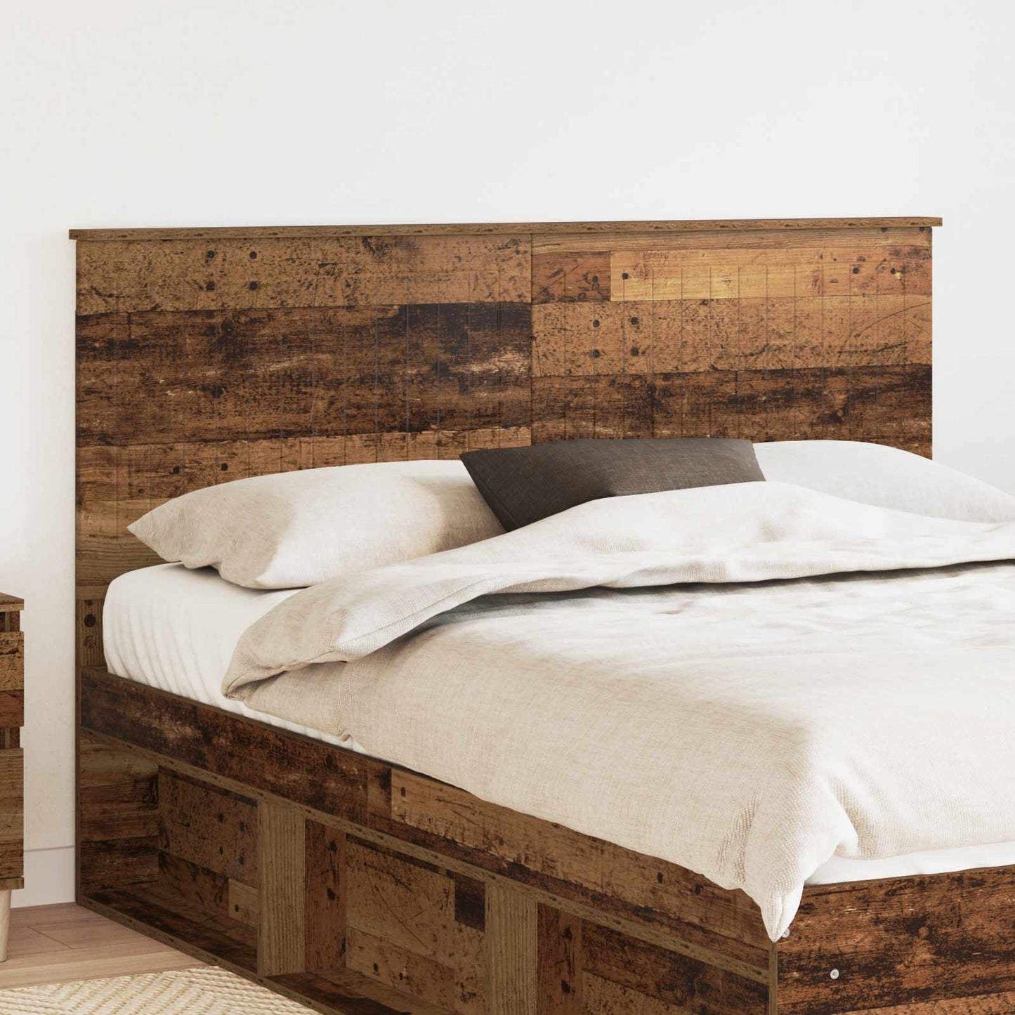vidaXL Kopfteil mit Kopfteil Altholz 150 cm Holzwerkstoff