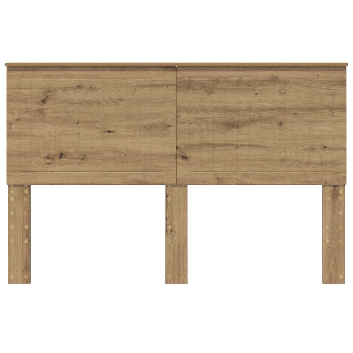 vidaXL Kopfteil mit Kopfteil Artisan-Eiche 150 cm Holzwerkstoff