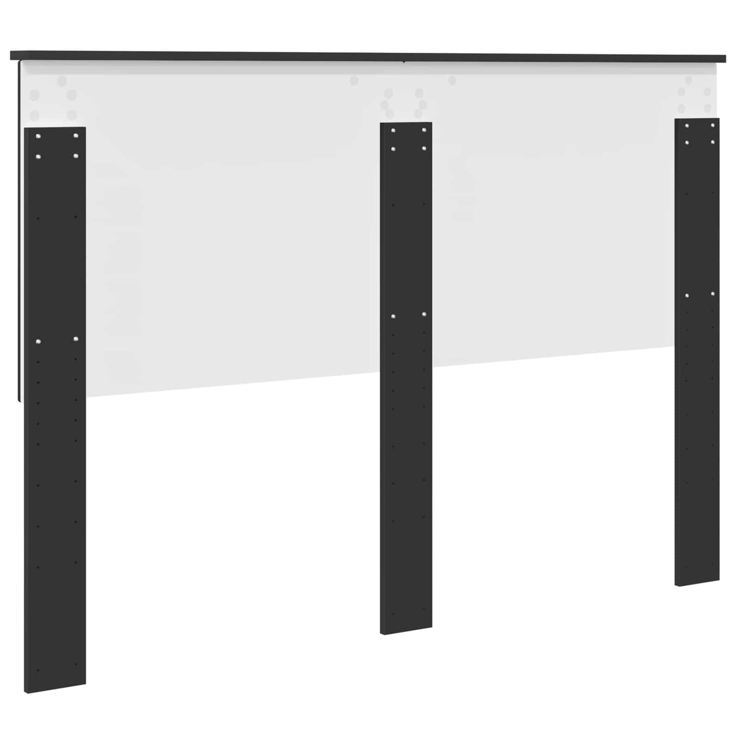 vidaXL Kopfteil mit Kopfteil Schwarz Eichen-Optik 140 cm Holzwerkstoff